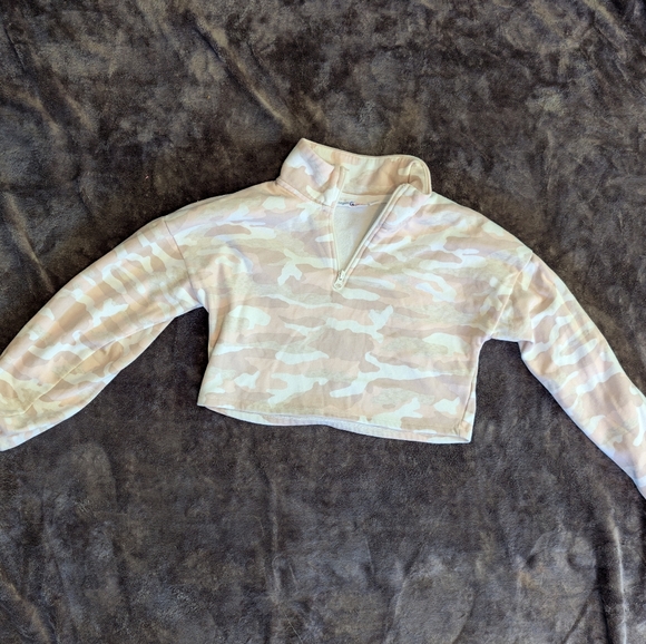 Sugar & Jade Other - Kids Camouflage Half-Zip Sweatshirt
